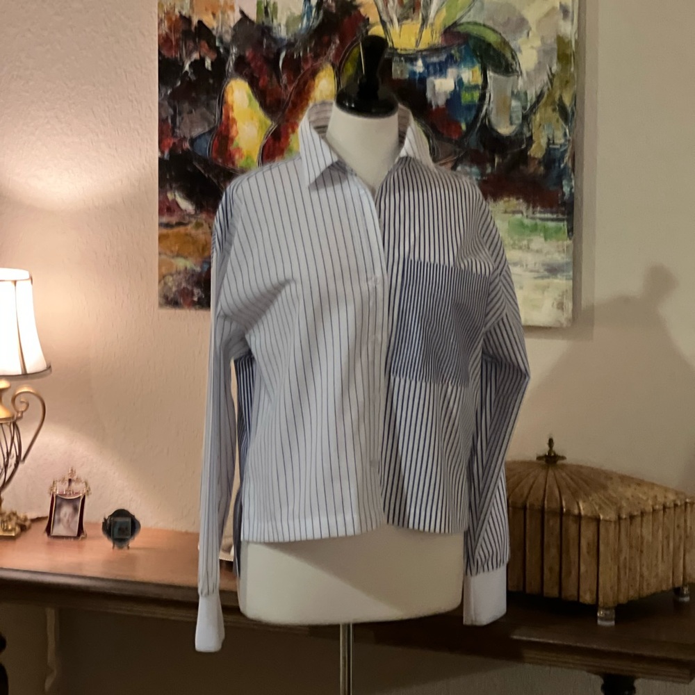 DKNY Pin Stripe Top